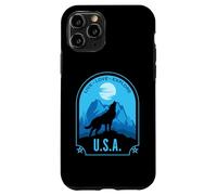 USA Live Love Explore Howling Wolf Design Case for iPhone 11 Pro