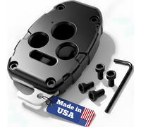 USA-Made for Honda Key Fob Shell | Crack-Resistant & Durable | Seamless Fit | Enhanced Longevity & Functionality | Integrated Bottle Opener | Easy DIY Installation (Black, 4 Button)