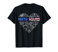 USA Math Squad Back to School US Flag Mathematics Patriotic Value Graphic T-Shirt