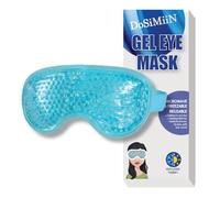 USA Merchant - Cold & Hot Eye Mask Gel Bead Mask for Dry Eyes, Dark Circles, Stress Relief, Migraines, Eye Ice Pack, Reusable, Compress Mask, Convenient Storage Bga (Eye Mask Blue)