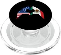USA Mexico Heart Hands Mexican American Mexico City Pride PopSockets PopGrip for MagSafe