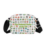 USA National Parks Lover Gift The National Parks of the Us Crossbody Bag for Campers Hikers Nature Lovers (Parks US Bag)