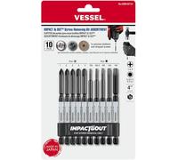 (USA Official) VESSEL Impact & Out Screw Removing Bit assortment