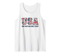 USA One Nation One Team Soccer Fan 2026 Tank Top