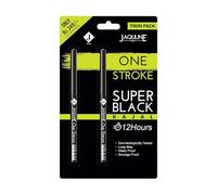 USA One Stroke Black Kajal for women Waterproof & Smudge-Proof | 12Hr Long Stay | Darkest Black | Lightweight | One Stroke Application | Easy Twist Format - 30g - Pack of 2