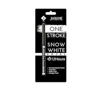 USA One Stroke Kajal | Waterproof & Smudge-Proof | 12Hr Long Stay | Darkest Black | Lightweight | One Stroke Application | Easy Twist Format | Snow White - 30g