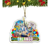 USA Orlando Christmas Ornament Acrylic Christmas Tree Pendant Decorations Classic Travel Souvenir Gift Collection -477
