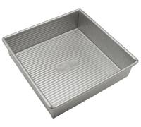 USA Pan Bakeware Square Cake Pan, 8 inch, Nonstick & Quick Release Coating, Made in the USA from Aluminized Steel