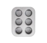USA Pan Nonstick Toaster Oven 6 Cup Muffin Pan, Aluminized Steel