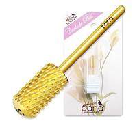 USA Pana 3/32" Safety Nail Carbide - Smooth Round Top Large Barrel Head for Electric Dremel Drill Machine - Grit Size: (4XC, 3XC, 2XC, XC, C, M, F, XF) (Extra Coarse (XC) GOLD)
