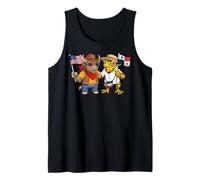 USA Panama Flag Proud Panamanian American Roots Tank Top