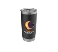 USA Partial Solar Eclipse 2026 Stainless Steel Insulated Tumbler