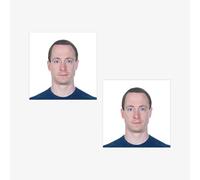 USA Passport Photo Prints 2x - Official 2x2in Size for Adults, Children, Baby - Green Card, Visa, ID - Digital Copy JPEG & Background Removal
