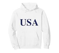 USA Patriotic American Minimalist Simple Powerful Statement Pullover Hoodie