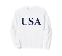 USA Patriotic American Minimalist Simple Powerful Statement Sweatshirt