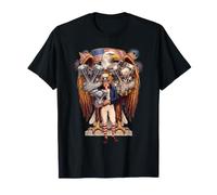 USA Patriotic Eagle Shovelhead Panhead Knucklehead Engines T-Shirt