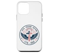 USA Patriotic Faith Freedom Cross Eagle Design Case for iPhone 12 mini