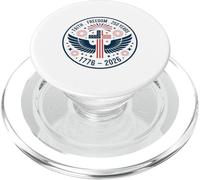 USA Patriotic Faith Freedom Cross Eagle Design PopSockets PopGrip for MagSafe