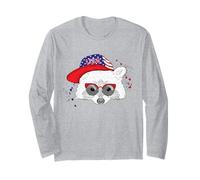 USA Patriotic Raccoon 4th Of July Independence Day Long Sleeve T-Shirt