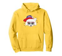 USA Patriotic Raccoon 4th Of July Independence Day Pullover Hoodie