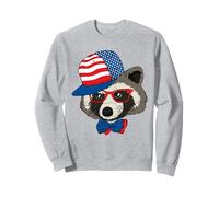 USA Patriotic Raccoon 4th Of July Independence Day Sweatshirt