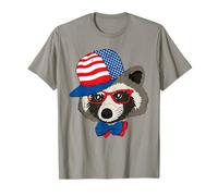 USA Patriotic Raccoon 4th Of July Independence Day T-Shirt