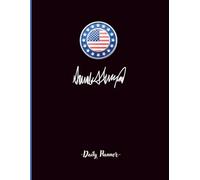 USA Patriotic Signature Style Daily Planner Notebook - American Flag Presidential Eagle Seal Journal for Goals, To-Do Lists, Scheduling & Productivity