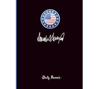 USA Patriotic Signature Style Daily Planner Notebook - American Flag Presidential Eagle Seal Journal for Goals, To-Do Lists, Scheduling & Productivity