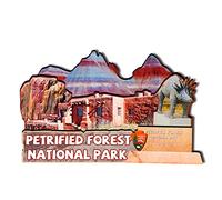 USA Petrified Forest National Park Wooden Magnet 3D Fridge Magnets Travel Collectible Souvenirs Decorations Handmade Crafts-2