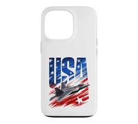 USA Plane 4th Of July American 5th Generation Fighter Jet Case for iPhone 13 Pro