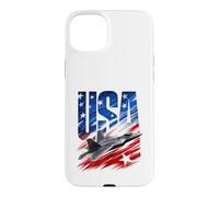 USA Plane 4th Of July American 5th Generation Fighter Jet Case for iPhone 15 Plus