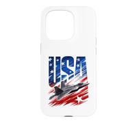 USA Plane 4th Of July American 5th Generation Fighter Jet Case for iPhone 15 Pro