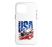USA Plane 4th Of July American 5th Generation Fighter Jet Case for iPhone 16 Pro Max