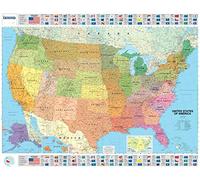 USA Political - Michelin rolled & tubed wall map Encapsulated: Wall Map (Michelin Wall Maps)