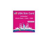 USA Prepaid SIM Card | Unlimited 5G/4G LTE High-speed Internet Data in US (Hawaii included) | Unlimited Calls and Texts