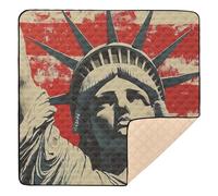 USA Presidents Day American Flag_2 Large Stylish Baby Play Mat for Indoor Outdoor Lightweight Baby Play Tummy Time Mat for Baby Toddler Infant, 50'' x 50''