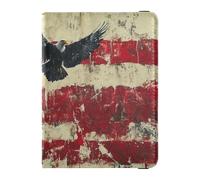 Usa Presidents Day Flag & Lady Liberty Leather Passport and Vaccine Card Holder Combo Travel Passport Wallet Passport Holder for Travel Essential Waterproof