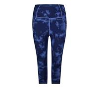 USA Pro Womens High Rise Capri Cropped Leggings Navy Acid Dye 10