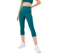 USA Pro Womens High Rise Capri Cropped Leggings Pants Teal M