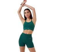 USA Pro Womens Seamless 3 Inch Shorts Bottoms Forest Green L