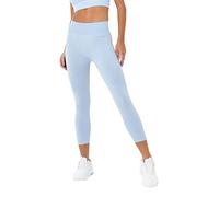 USA Pro Womens Seamless Capri Cropped Leggings Brunera Blue 12 (M)