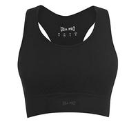 USA Pro Womens Seamless Crop Top Spaghetti Straps Gym Elastic Sports Training Black 16 (XL)