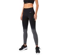 USA Pro Womens Seamless Ombre Leggings Yoga Pants Black/Grey 14 (L)