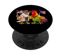USA Puerto Rico Flag American Puerto Rican Roots PopSockets Adhesive PopGrip