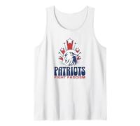 USA Real Patriots Fight Fascism Eagle Tank Top
