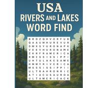 USA River and Lakes Word Find: United States of America Bodies of Water Word Search (50 Puzzles for Adults and Teens)