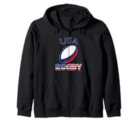 USA Rugby The Eagles US Pride Zip Hoodie