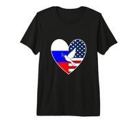 USA Russia Peace Dove Premium T-Shirt