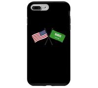 USA Saudi Arabia Crossed Flags American Saudi Arabian Jersey Case for iPhone 7 Plus/8 Plus