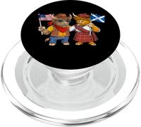 USA Scotland Flag Proud Scottish American Roots PopSockets PopGrip for MagSafe